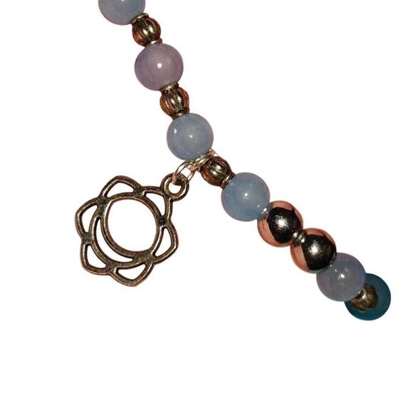 Handmade Beaded Stretch Boho Charm Bracelet - Picture 2 of 3